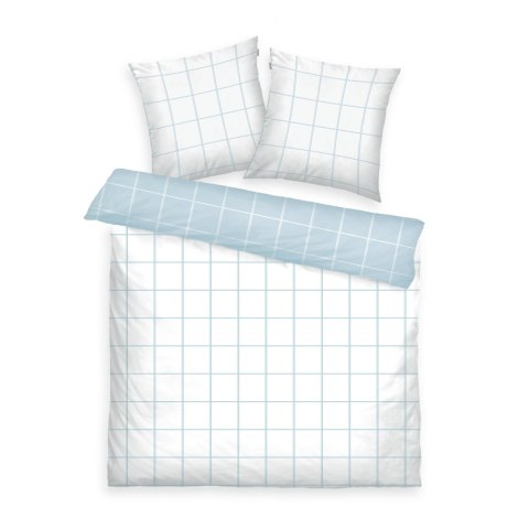 Pościel bawełniana 200x220 Tom Tailor błęktina biała kratka Renforce poszewki 80x80 Pościel bawełniana 200x220 Tom Tailor błęktina biała kratka Renforce poszewki 80x80