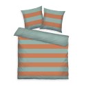 Pościel bawełniana 200x220 Tom Tailor miętowa pomarańczowa pasy Renforce poszewki 80x80 Pościel bawełniana 200x220 Tom Tailor miętowa pomarańczowa pasy Renforce poszewki 80x80