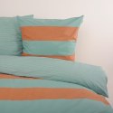 Pościel bawełniana 200x220 Tom Tailor miętowa pomarańczowa pasy Renforce poszewki 80x80 Pościel bawełniana 200x220 Tom Tailor miętowa pomarańczowa pasy Renforce poszewki 80x80