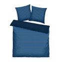 Pościel bawełniana 200x220 Tom Tailor niebieska granatowa pasy Renforce poszewki 80x80 Pościel bawełniana 200x220 Tom Tailor niebieska granatowa pasy Renforce poszewki 80x80