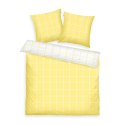 Pościel bawełniana 200x220 Tom Tailor żółta biała kratka Renforce poszewki 80x80 Pościel bawełniana 200x220 Tom Tailor żółta biała kratka Renforce poszewki 80x80