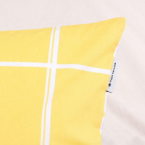 Pościel bawełniana 200x220 Tom Tailor żółta biała kratka Renforce poszewki 80x80 Pościel bawełniana 200x220 Tom Tailor żółta biała kratka Renforce poszewki 80x80