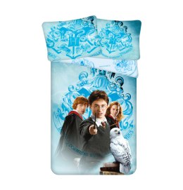 Pościel dziecięca 140x200 Harry Potter niebieska PRANA ROZPRUTA NA SZWIE