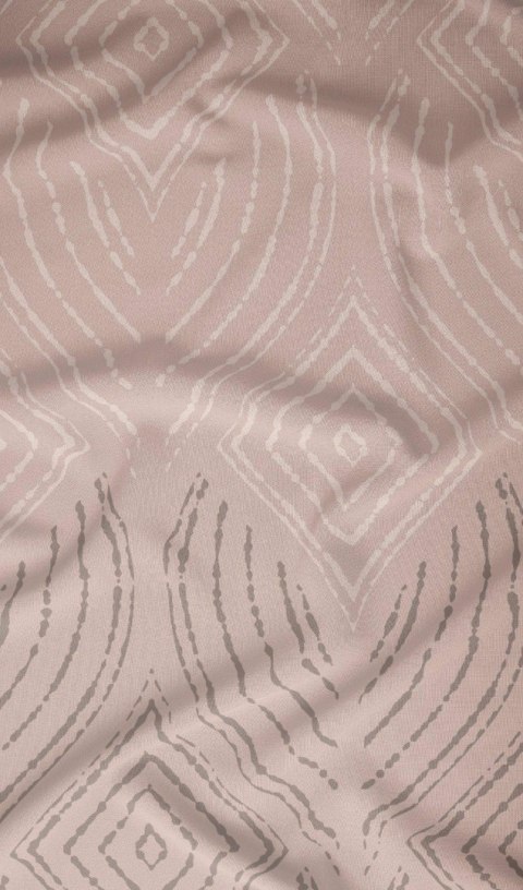 Pościel satynowa 140x200 beżowa geometria zapinana na suwak 4878 D - Karo Satin 160 Pościel satynowa 140x200 beżowa geometria zapinana na suwak 4878 D - Karo Satin 160