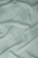 Pościel satynowa 140x200 miętowa geometria zapinana na suwak 5073 C - Karo Satin 160 Pościel satynowa 140x200 miętowa geometria zapinana na suwak 5073 C - Karo Satin 160