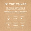 Pościel satynowa 200x220 Tom Tailor błętkitna granatowa jednobarwna poszewki 80x80 2szt Pościel satynowa 200x220 Tom Tailor błętkitna granatowa jednobarwna poszewki 80x80 2szt