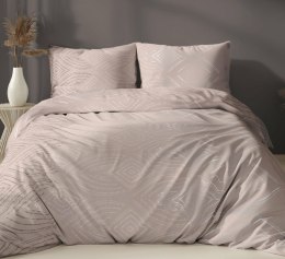 Poszewka satynowa 40x40 beżowa geometria zapinana na suwak 4878 D - Karo Satin 160