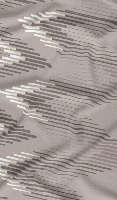 Poszewka satynowa 40x40 geometria beżowa zapinana na suwak 4799 F - Karo Satin 160 Poszewka satynowa 40x40 geometria beżowa zapinana na suwak 4799 F - Karo Satin 160