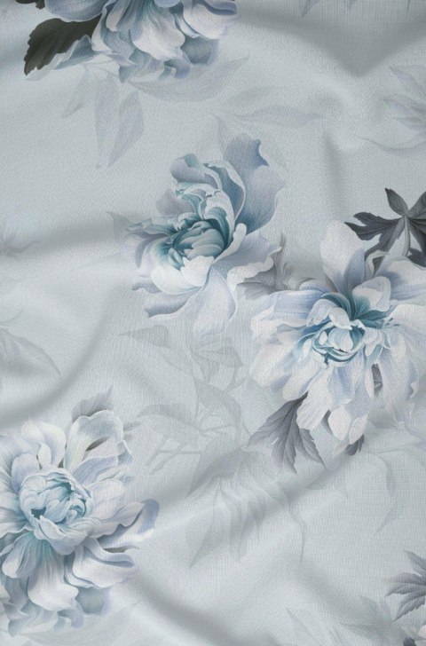 Poszewka satynowa 40x40 niebieska kwiaty zapinana na suwak 5067 B - Karo Satin 160 Poszewka satynowa 40x40 niebieska kwiaty zapinana na suwak 5067 B - Karo Satin 160