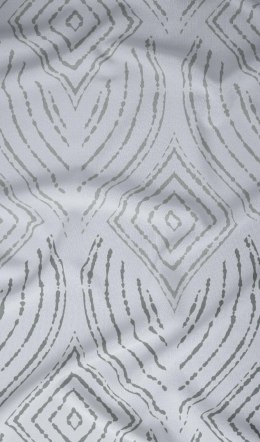 Poszewka satynowa 40x40 szara geometria zapinana na suwak 4878 C - Karo Satin 160