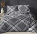 Poszewka satynowa 40x40 szara kratka zapinana na suwak 5069 C - Karo Satin 160 Poszewka satynowa 40x40 szara kratka zapinana na suwak 5069 C - Karo Satin 160