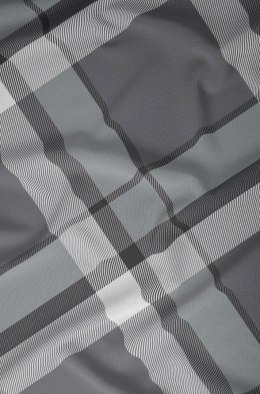Poszewka satynowa 40x40 szara kratka zapinana na suwak 5069 C - Karo Satin 160