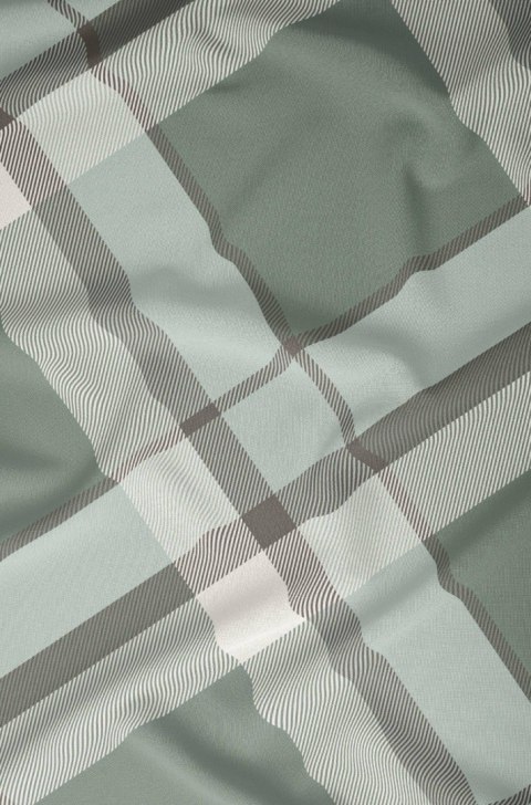 Poszewka satynowa 40x40 zielona kratka zapinana na suwak 5069 B - Karo Satin 160 Poszewka satynowa 40x40 zielona kratka zapinana na suwak 5069 B - Karo Satin 160