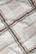 Poszewka satynowa 50x60 beżowa kratka zapinana na suwak 5068 A - Karo Satin 160 Poszewka satynowa 50x60 beżowa kratka zapinana na suwak 5068 A - Karo Satin 160