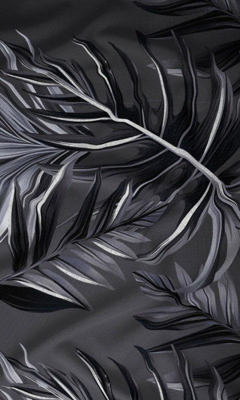 Poszewka satynowa 50x60 grafitowa liście zapinana na suwak 4882 C - Karo Satin 160 Poszewka satynowa 50x60 grafitowa liście zapinana na suwak 4882 C - Karo Satin 160