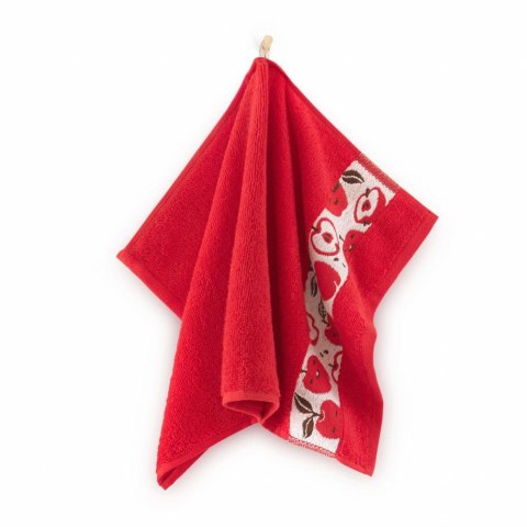 Ręcznik 30x50 Jabłuszka czerwony 400g/m2 frotte bawełniany dziecięcy do przedszkola Zwoltex Ręcznik 30x50 Jabłuszka czerwony 400g/m2 frotte bawełniany dziecięcy do przedszkola Zwoltex