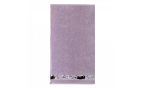 Ręcznik 30x50 Koty fioletowy 400g/m2 frotte bawełniany dziecięcy do przedszkola Zwoltex Ręcznik 30x50 Koty fioletowy 400g/m2 frotte bawełniany dziecięcy do przedszkola Zwoltex