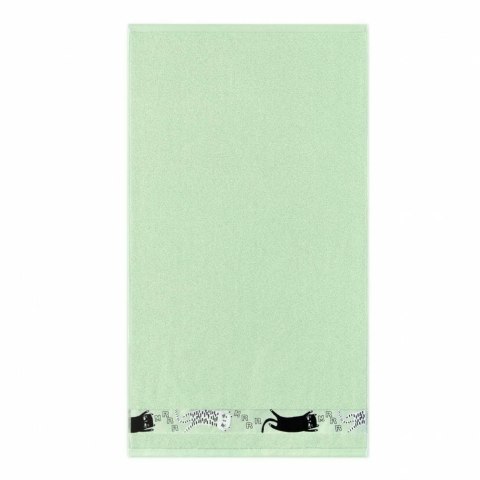 Ręcznik 30x50 Koty seledynowy 400g/m2 frotte bawełniany dziecięcy do przedszkola Zwoltex Ręcznik 30x50 Koty seledynowy 400g/m2 frotte bawełniany dziecięcy do przedszkola Zwoltex