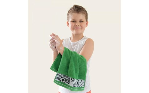 Ręcznik 30x50 Piłki zielony 400g/m2 frotte bawełniany dziecięcy do przedszkola Zwoltex Ręcznik 30x50 Piłki zielony 400g/m2 frotte bawełniany dziecięcy do przedszkola Zwoltex