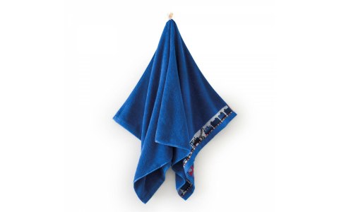 Ręcznik 30x50 Pociągi chabrowy 400g/m2 frotte bawełniany dziecięcy do przedszkola Zwoltex Ręcznik 30x50 Pociągi chabrowy 400g/m2 frotte bawełniany dziecięcy do przedszkola Zwoltex