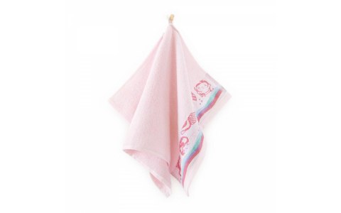 Ręcznik 30x50 Syrenki różowy 400 g/m2 frotte bawełniany dziecięcy do przedszkola Zwoltex Ręcznik 30x50 Syrenki różowy 400 g/m2 frotte bawełniany dziecięcy do przedszkola Zwoltex