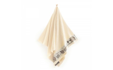 Ręcznik 70x130 The Sheeps Owce kremowy 400 g/m2 frotte bawełniany dziecięcy Zwoltex Ręcznik 70x130 The Sheeps Owce kremowy 400 g/m2 frotte bawełniany dziecięcy Zwoltex
