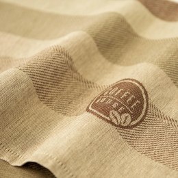 Ścierka kuchenna 50x70 Coffee House beżowa brązowa pasy 9645/1 Zwoltex