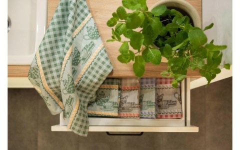 Ścierka kuchenna 50x70 Podwieczorek zielona 8372/8 Zwoltex Ścierka kuchenna 50x70 Podwieczorek zielona 8372/8 Zwoltex