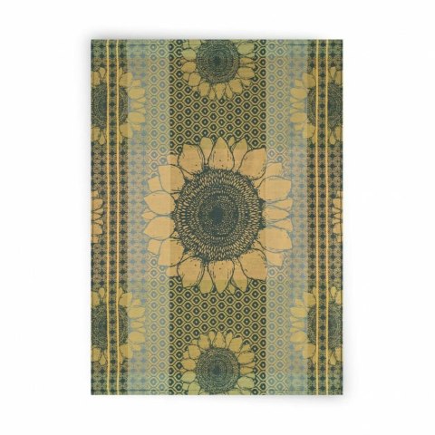 Ścierka kuchenna 50x70 Sunflowers zielona bawełniana do naczyń 9697/2 Zwoltex