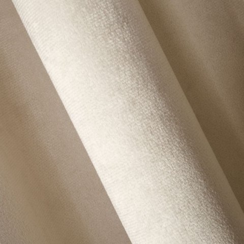Zasłona 140x270 Melanie beżowa welurowa gotowa na taśmie KARO Zasłona 140x270 Melanie beżowa welurowa gotowa na taśmie KARO