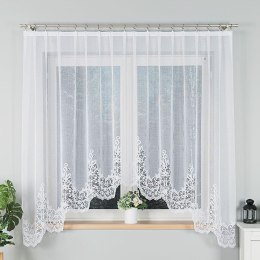BERENIKA Firanka żakardowa gotowa, szerokość 300 x wysokość 180cm, kolor 001 biały 004304/FBL/001/300180/1