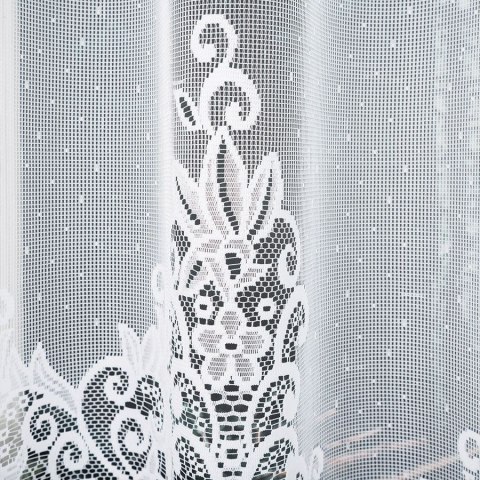 BERENIKA Firanka żakardowa gotowa, szerokość 300 x wysokość 180cm, kolor 001 biały 004304/FBL/001/300180/1 BERENIKA Firanka żakardowa gotowa, szerokość 300 x wysokość 180cm, kolor 001 biały 004304/FBL/001/300180/1