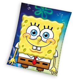 Koc polarowy 110x140 Spongebob niebieski żółty C24