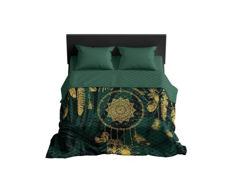 Narzuta dekoracyjna 170x210 łapacz snów zielona ciemna złota K_56 112 Bedspread Narzuta dekoracyjna 170x210 łapacz snów zielona ciemna złota K_56 112 Bedspread