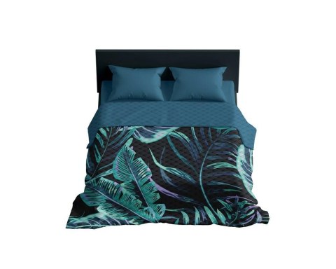 Narzuta dekoracyjna 200x220 Liście miętowa ciemna K 105 Holland 14 Narzuta dekoracyjna 200x220 Liście miętowa ciemna K 105 Holland 14