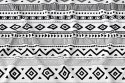 Obrus na stół 140x220 biały czarny geometryczny 4276 A Panama 17 Obrus na stół 140x220 biały czarny geometryczny 4276 A Panama 17