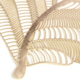Podkładka na stół 30x45 Petal złota w kształcie liście ażurowa Eurofirany