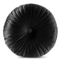 Poduszka dekoracyjna 40 cm Velvet 68 czarna welurowa okrągła Eurofirany Poduszka dekoracyjna 40 cm Velvet 68 czarna welurowa okrągła Eurofirany