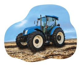 Poduszka przytulanka Kształtka 33x22 012 Traktor niebieska