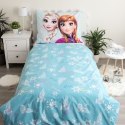 Pościel bawełniana 140x200 Frozen Kraina Lodu błękitna poszewka 70x90 Jf24 Pościel bawełniana 140x200 Frozen Kraina Lodu błękitna poszewka 70x90 Jf24