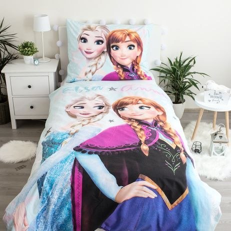 Pościel bawełniana 140x200 Frozen Kraina Lodu błękitna poszewka 70x90 Jf24 Pościel bawełniana 140x200 Frozen Kraina Lodu błękitna poszewka 70x90 Jf24