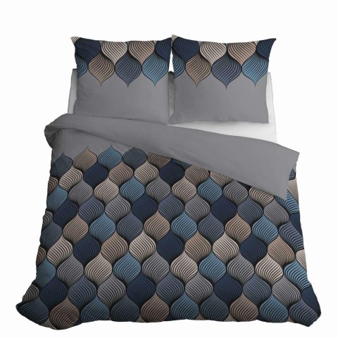 Pościel bawełniana 140x200 Łuski szara wzór geometryczny 4658 A Bawełna 37 Pościel bawełniana 140x200 Łuski szara wzór geometryczny 4658 A Bawełna 37