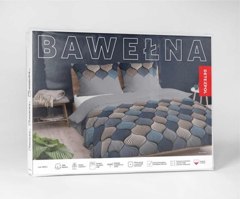 Pościel bawełniana 140x200 Łuski szara wzór geometryczny 4658 A Bawełna 37 Pościel bawełniana 140x200 Łuski szara wzór geometryczny 4658 A Bawełna 37