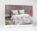 Pościel bawełniana 140x200 biała pudrowa beżowa kwiaty 5114 B z jedną poszewką Bawełna 32 Pościel bawełniana 140x200 biała pudrowa beżowa kwiaty 5114 B z jedną poszewką Bawełna 32