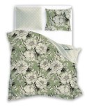 Pościel bawełniana 160x200 Flovery 002 kwiaty zielona 23 Faro Pościel bawełniana 160x200 Flovery 002 kwiaty zielona 23 Faro