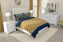 Pościel bawełniana 160x200 Lattice geometria granatowa musztardowa Gold Zaratex Pościel bawełniana 160x200 Lattice geometria granatowa musztardowa Gold Zaratex