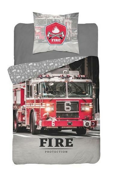 Pościel bawełniana 160x200 Straż Pożarna 3629 A wóz strażacki szara czerwona 0173 Fire brigade protection młodzieżowa ochrona pr Pościel bawełniana 160x200 Straż Pożarna 3629 A wóz strażacki szara czerwona 0173 Fire brigade protection młodzieżowa ochrona pr