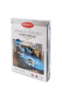 Pościel bawełniana 220x200 Kosmos czarna niebieska Universal Matex Pościel bawełniana 220x200 Kosmos czarna niebieska Universal Matex
