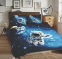Pościel bawełniana 220x200 Kosmos czarna niebieska Universal Matex Pościel bawełniana 220x200 Kosmos czarna niebieska Universal Matex
