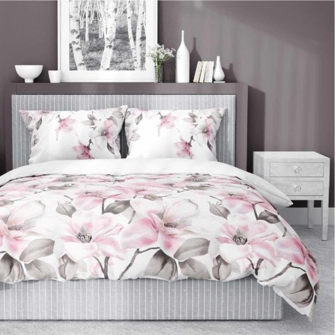 Pościel satynowa 180x200 biała pudrowa kwiaty 4821 B Home Satin 11 Pościel satynowa 180x200 biała pudrowa kwiaty 4821 B Home Satin 11